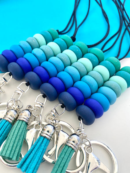 Seaglass ombré lanyard