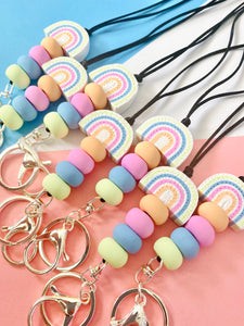 Pastel Rainbow Lanyard